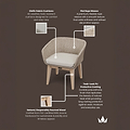 Eden Dining Chair Dawn from Roseland Furniture