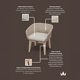 Eden Dining Chair Dawn from Roseland Furniture