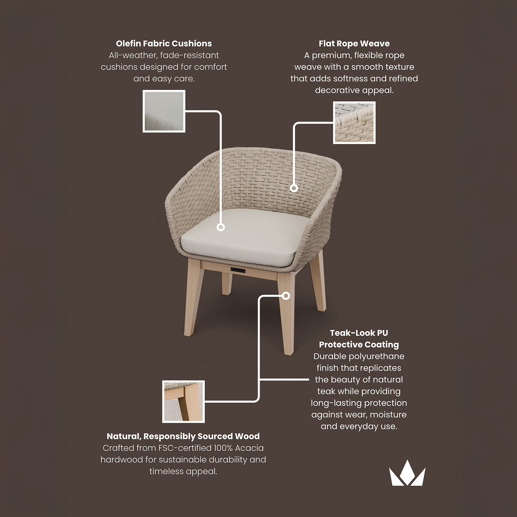 Eden Dining Chair Dawn from Roseland Furniture