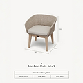 Eden Dining Chair Dawn from Roseland Furniture