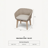Eden Dining Chair Dawn from Roseland Furniture