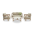 Evora 4 Seater Lounging Set with Coffee Table from Roseland Furniture