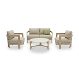 Evora 4 Seater Lounging Set with Coffee Table from Roseland Furniture
