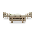 Evora 4 Seater Lounging Set with Coffee Table from Roseland Furniture