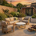 Evora 5 Seater Lounging Set with Coffee Table from Roseland Furniture