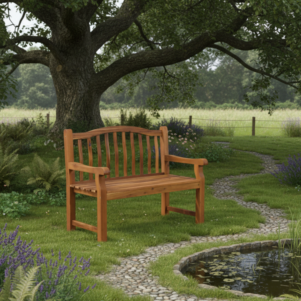Lytham FSC Acacia 2 Seater Garden Bench 