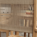 Roma FSC Bar 100cm High Table and 4 Rope Bar Stools from Roseland Furniture