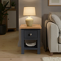 Farrow Charcoal Side Lamp Table from Roseland Furniture