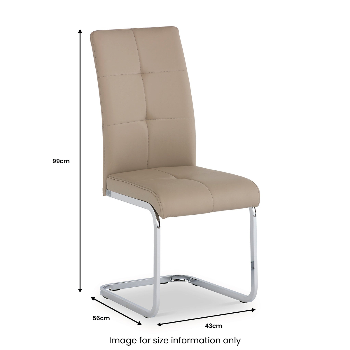 Flo Stone Faux Leather Dining Chair from Roseland furniture
