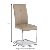 Flo Stone Faux Leather Dining Chair from Roseland furniture