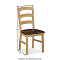 Lanner Oak Dining Chair by Roseland Furniture