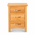 Newlyn Oak Bedside Table by Roseland Furniture