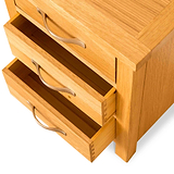 Newlyn Oak Bedside Table by Roseland Furniture