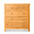 Newlyn Oak 2 over 3 Drawer Chest of Drawers