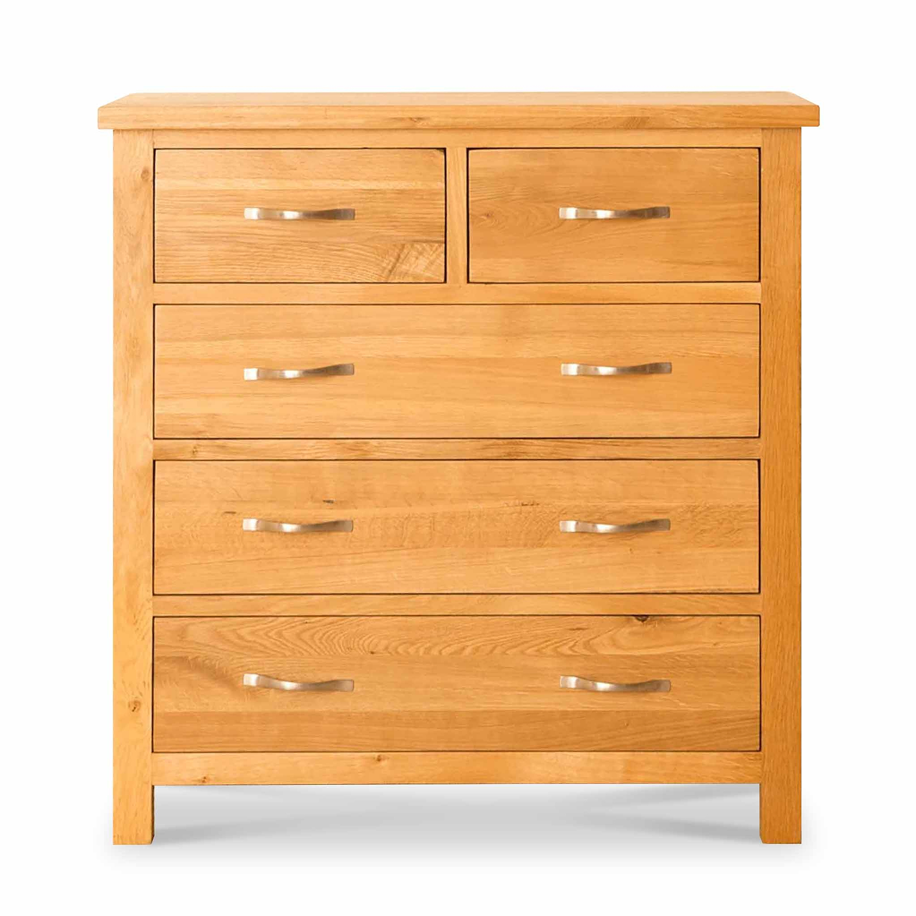 Newlyn Oak 2 over 3 Drawer Chest of Drawers