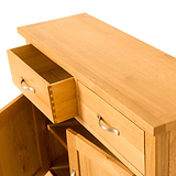 Newlyn Oak Small Sideboard by Roseland Furniture