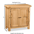 Zelah Oak Mini Cupboard from Roseland Furniture
