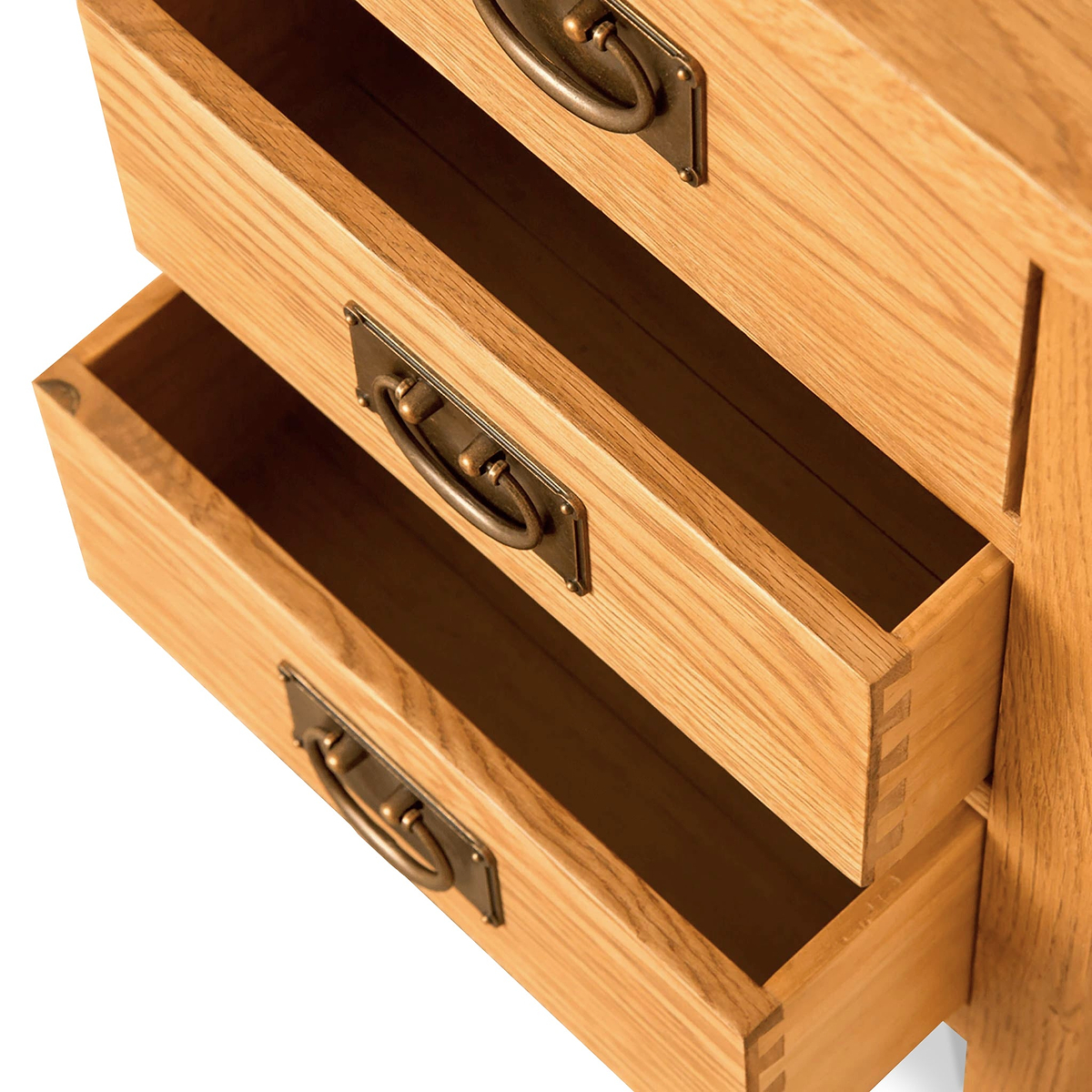 Lanner Oak Bedside Table by Roseland Furniture