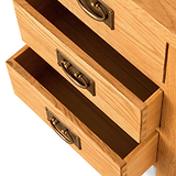 Lanner Oak Bedside Table by Roseland Furniture