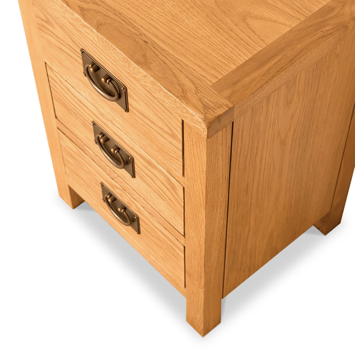 Lanner Oak Bedside Table by Roseland Furniture