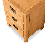 Lanner Oak Bedside Table by Roseland Furniture