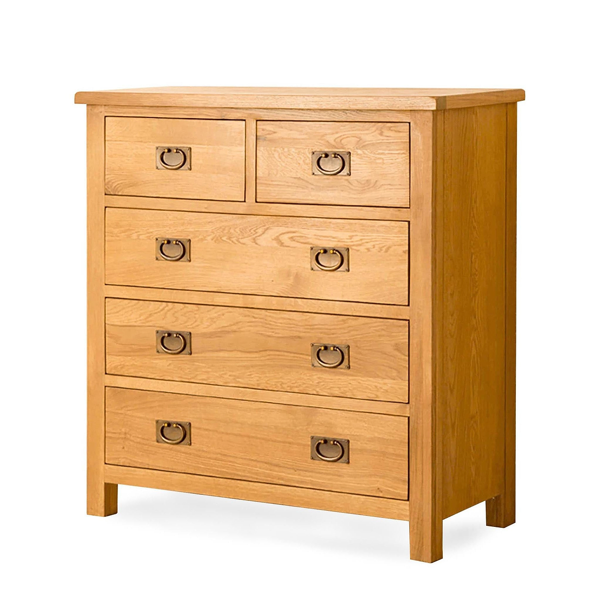 Lanner Oak 2 over 3 Drawer Chest by Roseland Furniture