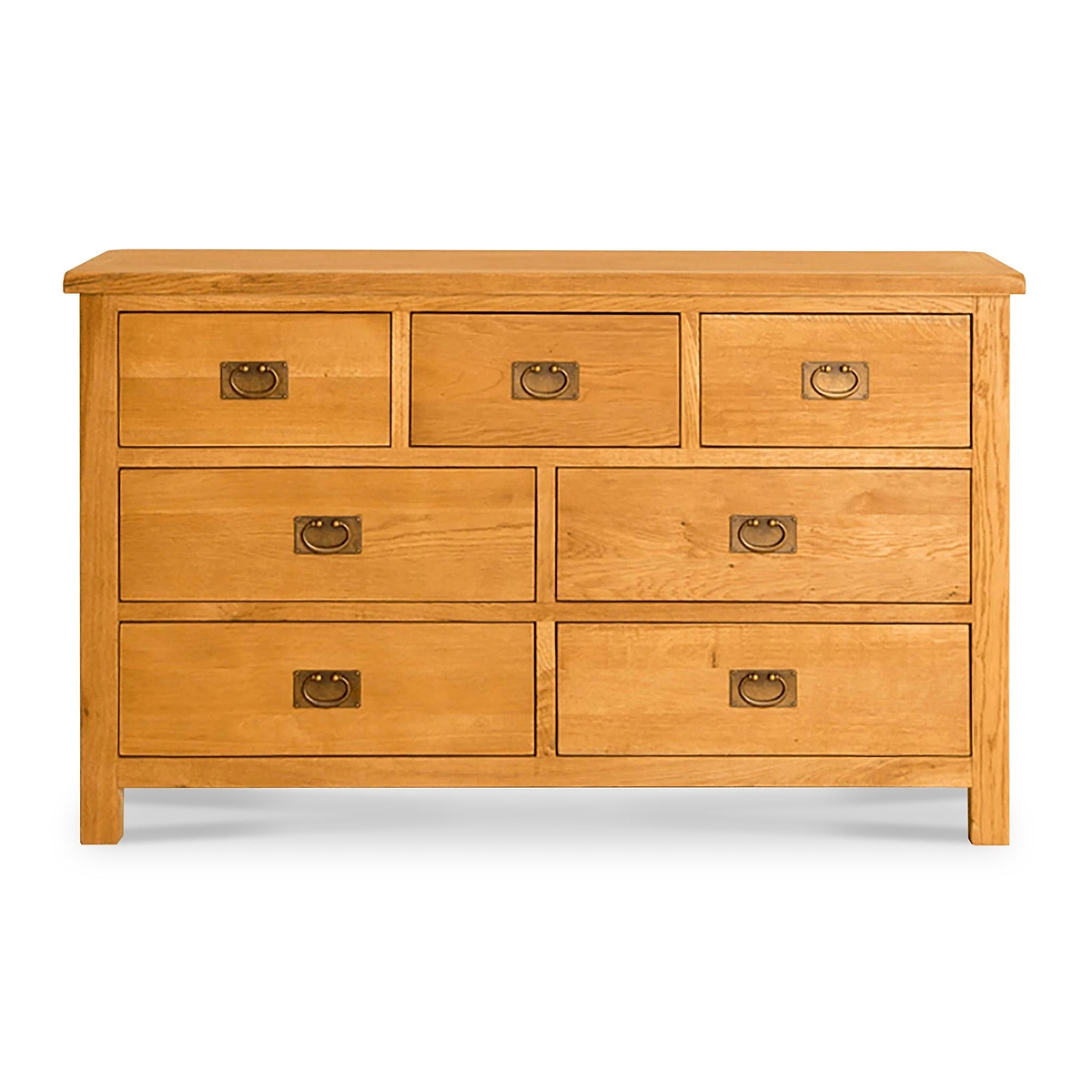 Lanner Oak 3 over 4 Drawer Chest by Roseland Furniture