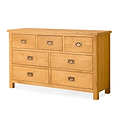 Lanner Oak 3 over 4 Drawer Chest by Roseland Furniture