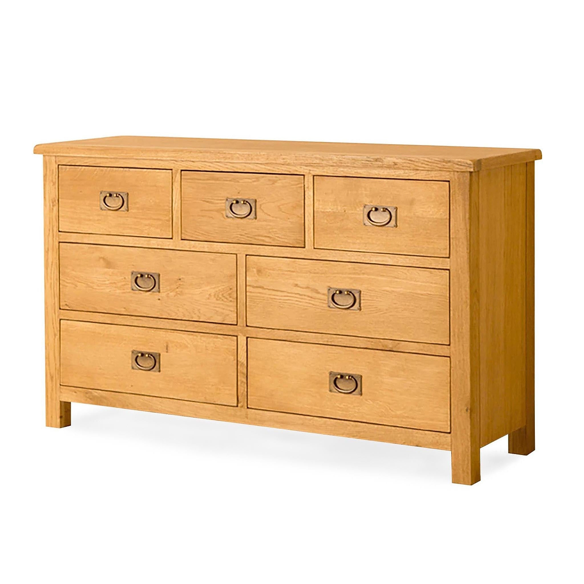 Lanner Oak 3 over 4 Drawer Chest by Roseland Furniture