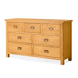 Lanner Oak 3 over 4 Drawer Chest by Roseland Furniture