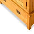 Lanner Oak Double Wardrobe & Drawer by Roseland Furniture