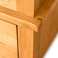 Lanner Oak Triple Wardrobe & Drawers by Roseland Furniture