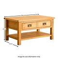 Lanner Oak Coffee Table from Roseland Furniture