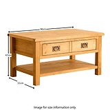 Lanner Oak Coffee Table from Roseland Furniture
