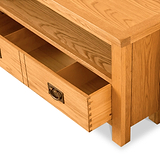 Lanner Oak Corner TV Stand from Roseland Furniture