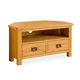 Lanner Oak Corner TV Stand from Roseland Furniture