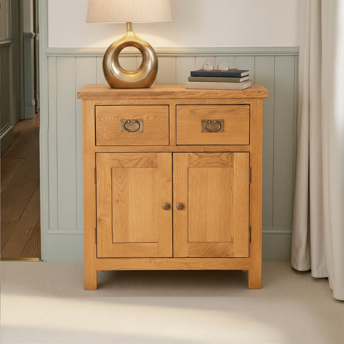 Lanner Oak Mini Sideboard from Roseland Furniture