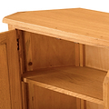 Lanner Oak Corner Cupboard from Roseland Furniture