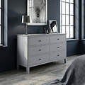 Elgin Grey 3 over 3 Chest of Drawers from Roseland Furniture