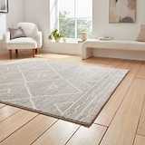 Silver Winslow Geometric Berber Rug from Roseland Furniture