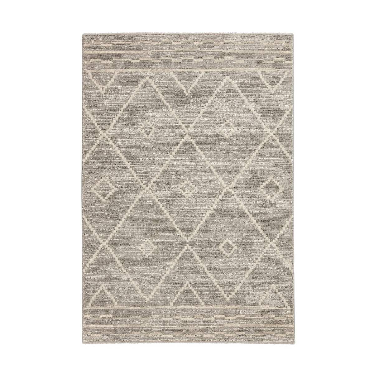 Silver Winslow Geometric Berber Rug from Roseland Furniture