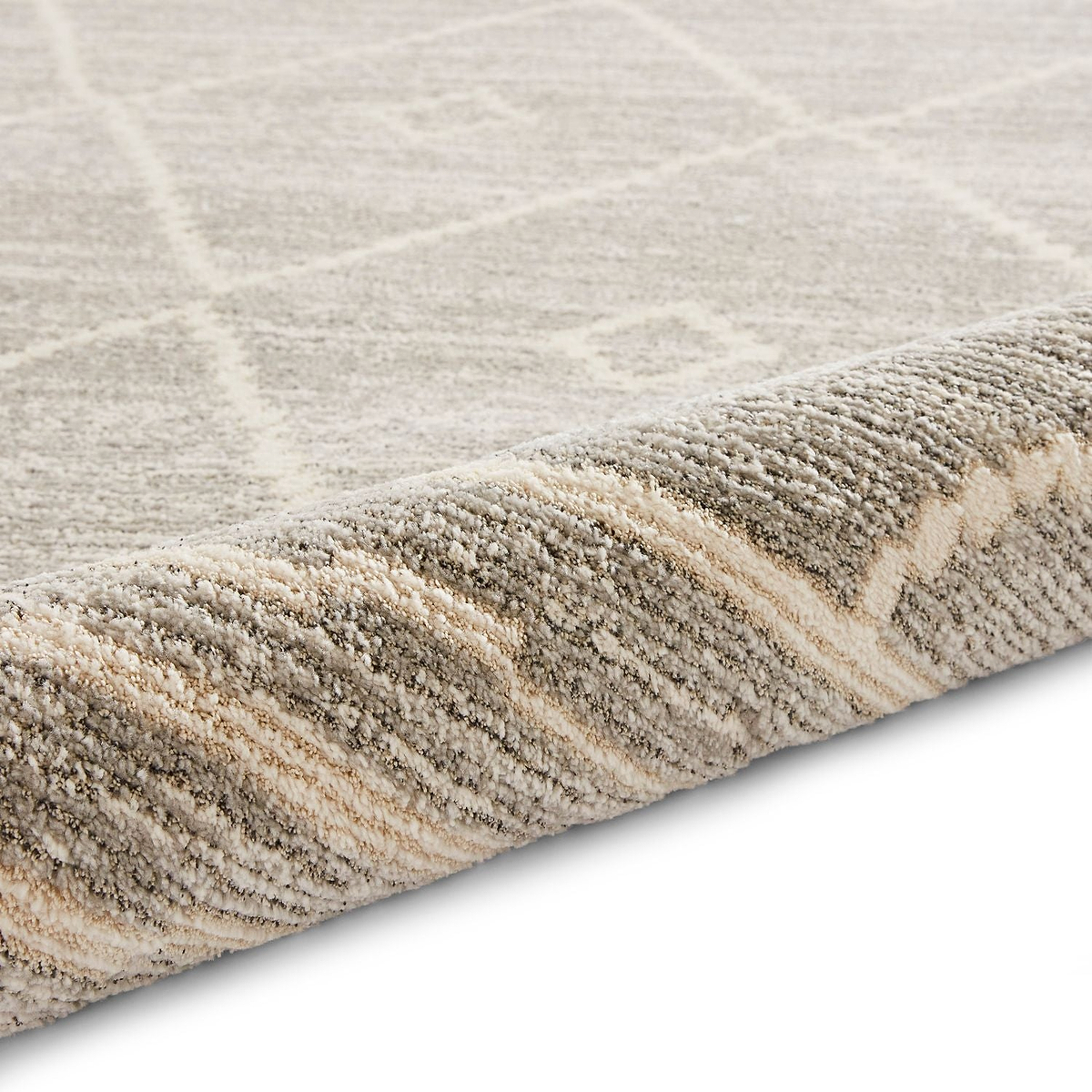 Silver Winslow Geometric Berber Rug from Roseland Furniture