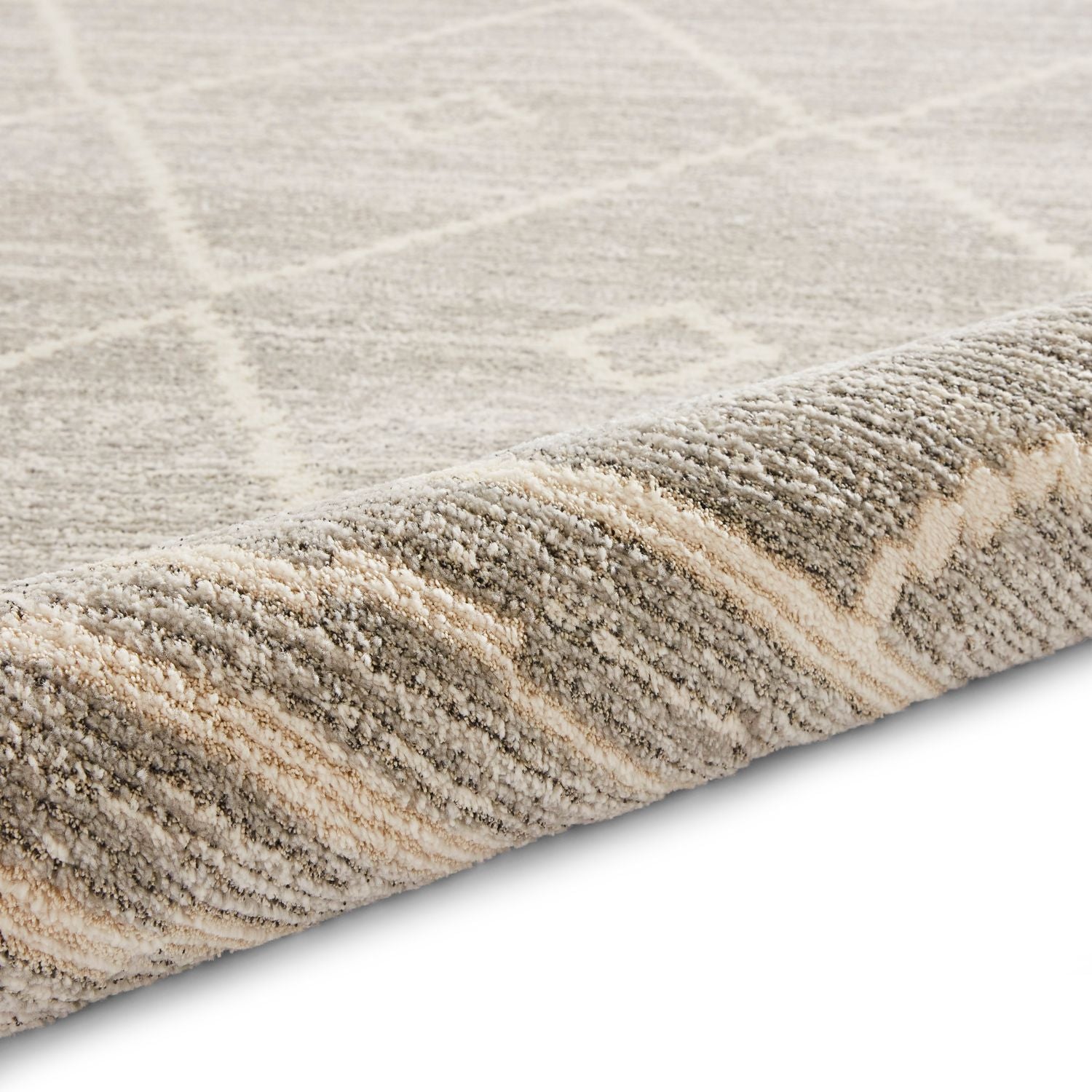 Silver Winslow Geometric Berber Rug from Roseland Furniture