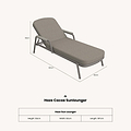 Haze Sunlounger dimensions