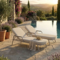 Haze Sunlounger Cloud from Roseland Furniture
