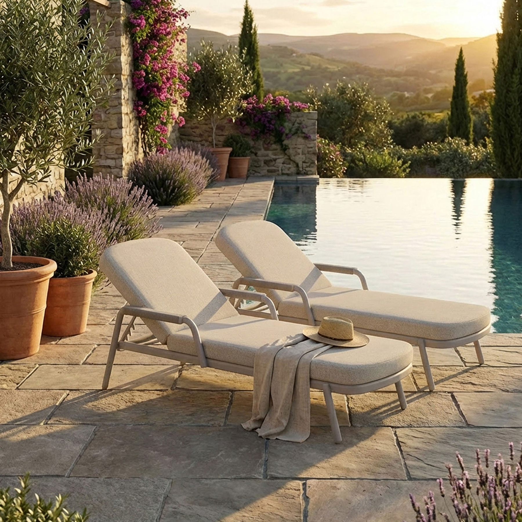 Haze Sunlounger Cloud from Roseland Furniture