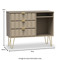 Harlow 3 Drawer TV Unit from Roseland Furniture