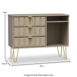 Harlow 3 Drawer TV Unit from Roseland Furniture