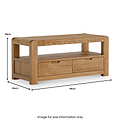 Harvey 110cm TV Stand dimensions