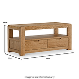 Harvey 110cm TV Stand dimensions